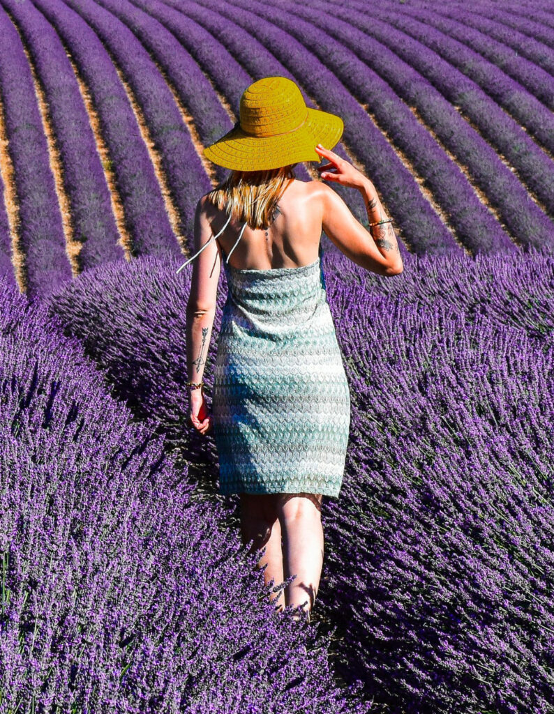 femme lavande